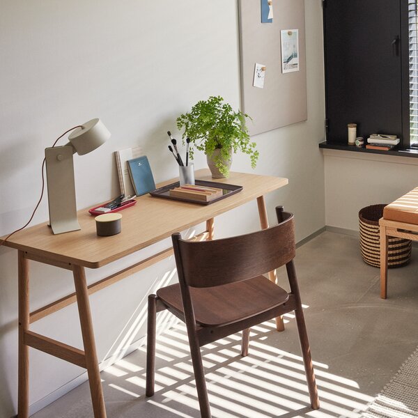 Asztali lámpa Hübsch, Crea, dimmable, Bézs, Nappali, Alumínium, Dizájn