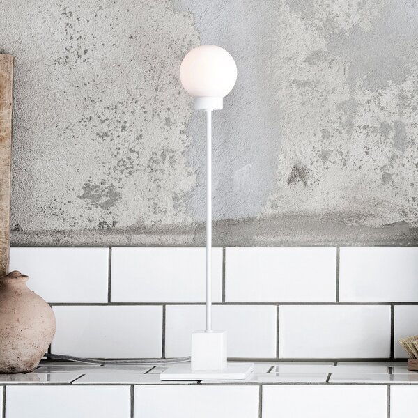 Asztali lámpa Northern, Snowball, dimmable, Fehér, Nappali, Üveg, Dizájn