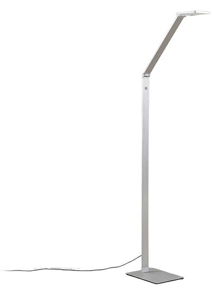 Állólámpa Lucande, Resi, dimmable, Fémes, Dolgozószoba / iroda, Alumínium, Modern