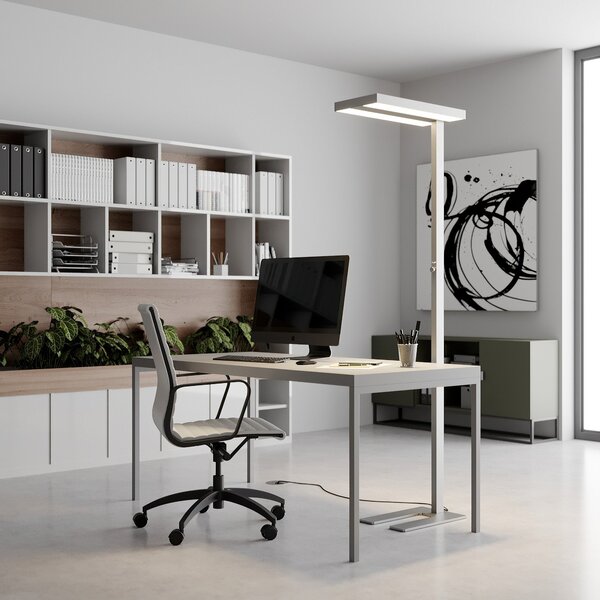 Állólámpa Arcchio, Logan Basic, dimmable, Fémes, Dolgozószoba / iroda, Alumínium, Modern