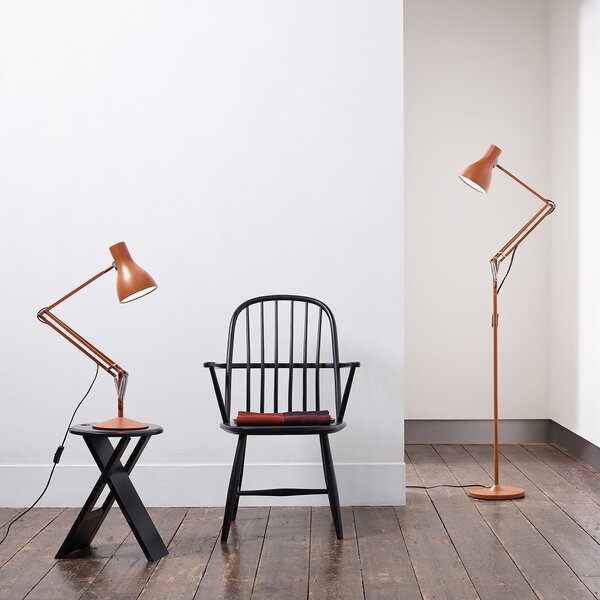Állólámpa Anglepoise, Type 75, Barna / Rozsdabarna, Dolgozószoba / iroda, Fém, Indusztriális dizájn