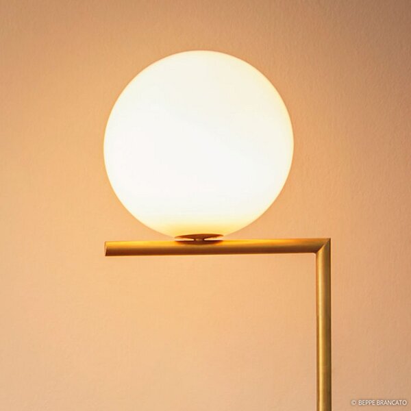 Állólámpa FLOS, IC F1, dimmable, Arany / Sárgaréz, Nappali, Fém, Dizájn