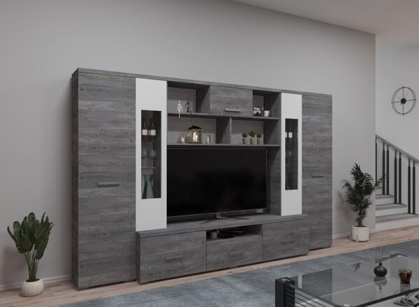 Bogi nappali szekrénysor 300 cm LED világítással (TT)