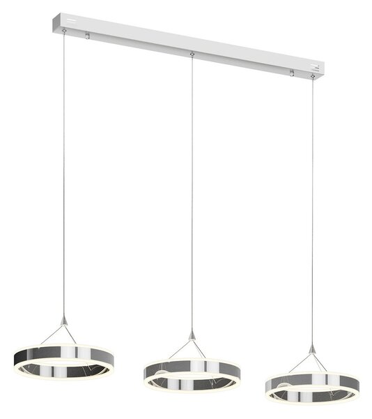 Függőlámpa Lucande, Lyani, dimmable, Fémes, Nappali, Fém, Modern
