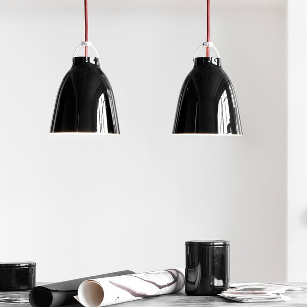 Függőlámpa FRITZ HANSEN, Caravaggio P1, dimmable, Fekete, Nappali, Fém, Dizájn