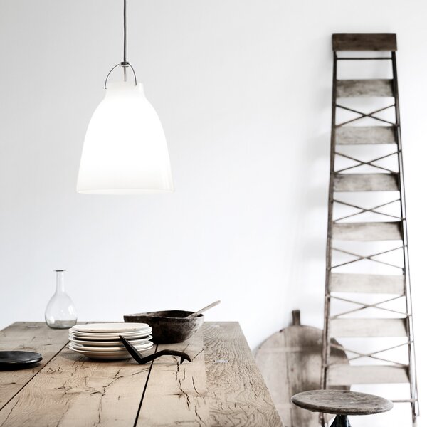 Függőlámpa FRITZ HANSEN, Caravaggio P2, dimmable, Fehér, Nappali, Üveg, Dizájn