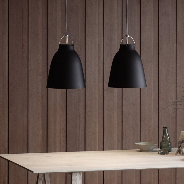 Függőlámpa FRITZ HANSEN, Caravaggio P2, dimmable, Fekete, Nappali, Fém, Dizájn