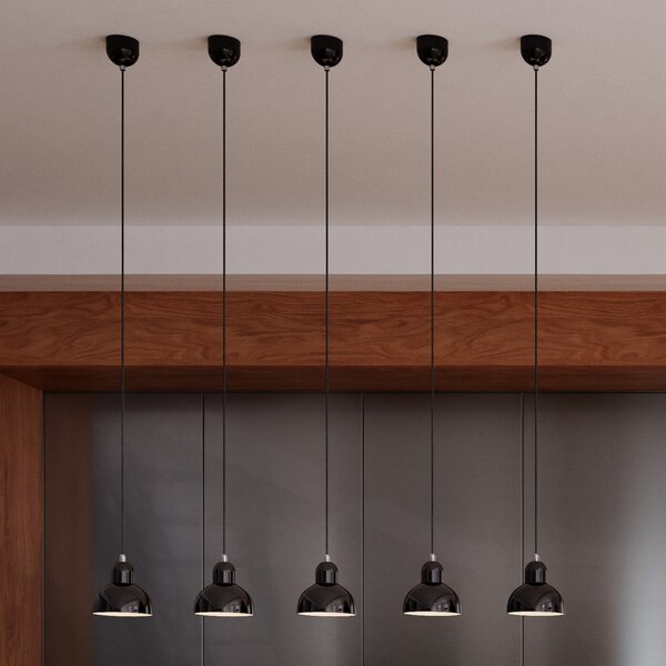 Függőlámpa FRITZ HANSEN, Kaiser Idell 6722-P, dimmable, Fekete, Nappali, Fém, Dizájn