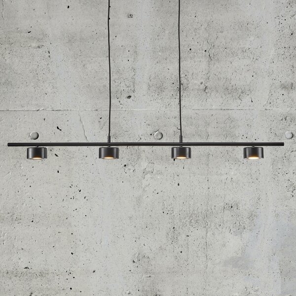 Függőlámpa Nordlux, Clyde, dimmable, Fekete, Konyha, Fém, Modern