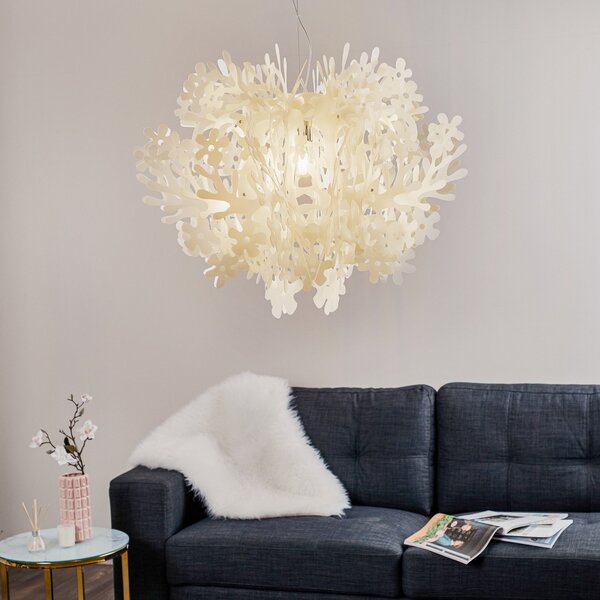 Függőlámpa Slamp, FIORELLA, dimmable, Fehér, Nappali, Műanyag, Dizájn