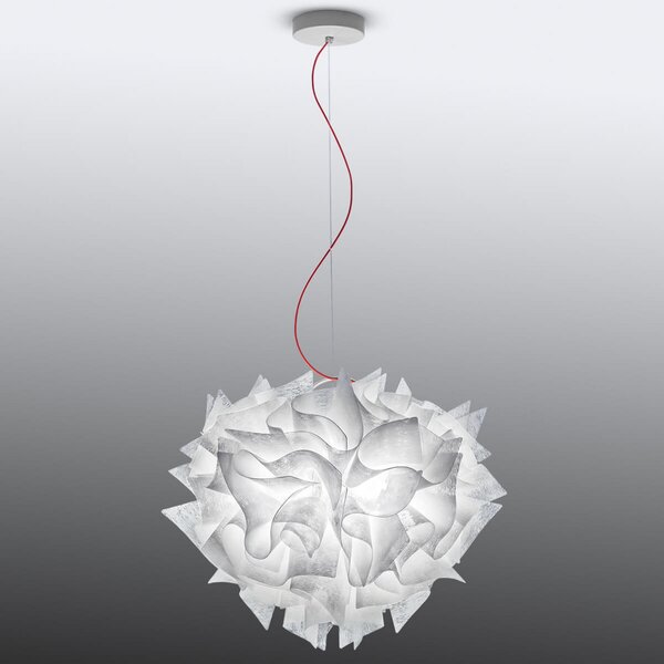 Függőlámpa Slamp, Veli Couture, dimmable, Fehér, Nappali, Műanyag, Dizájn