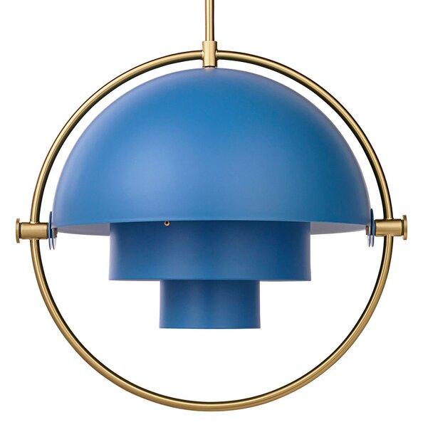 Függőlámpa GUBI, Multi-Lite, dimmable, Kék, Nappali, Fém, Dizájn