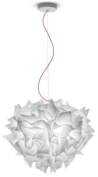 Függőlámpa Slamp, Veli Couture, dimmable, Fehér, Nappali, Műanyag, Dizájn