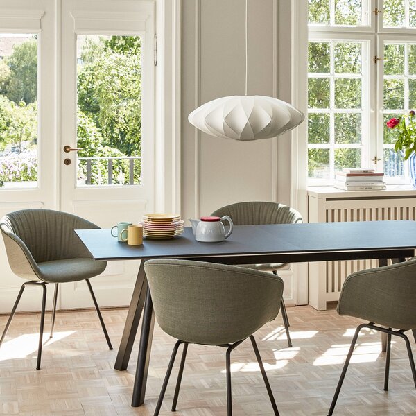 Függőlámpa HAY, Nelson Saucer Bubble Crisscros, dimmable, Fehér, Nappali, Műanyag, Dizájn