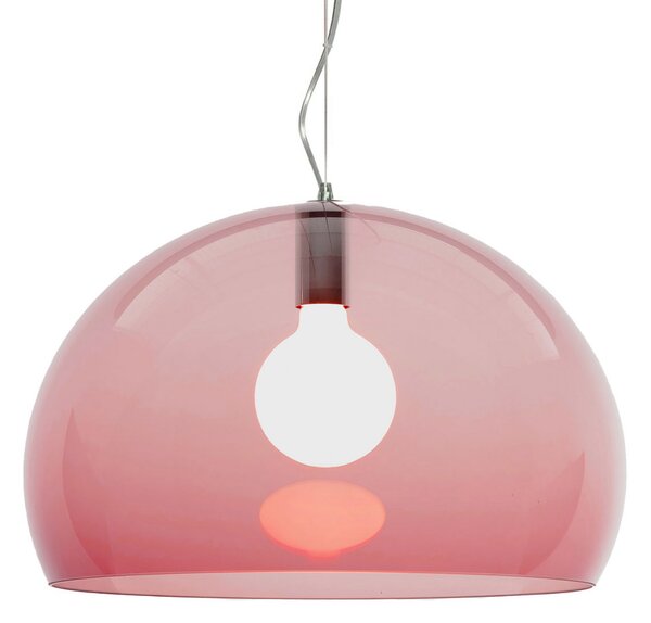 Függőlámpa Kartell, FL/Y, dimmable, Piros, Nappali, Műanyag, Dizájn