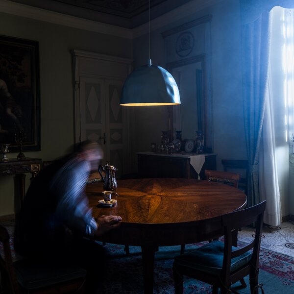 Függőlámpa Foscarini, Bump, dimmable, Kék, Nappali, Műanyag, Dizájn