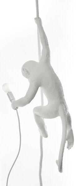 Asztali lámpa SELETTI, Monkey Lamp, Fehér, Nappali, Műanyag, Dizájn