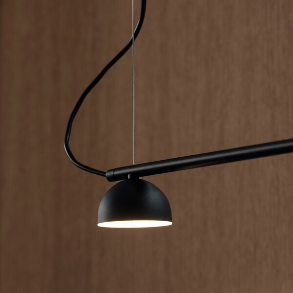 Függőlámpa Northern, Blush, dimmable, Fekete, Nappali, Fém, Dizájn