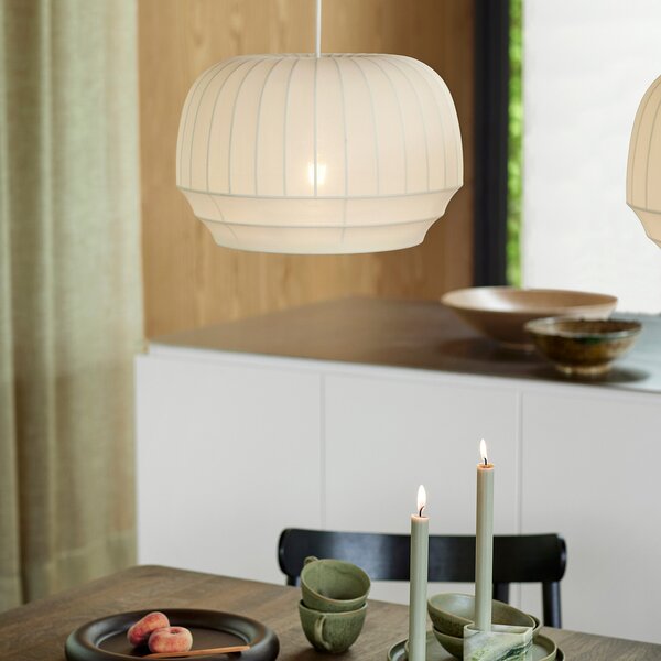 Függőlámpa Northern, Tradition small, dimmable, Fehér, Nappali, Szövet / Textília, Dizájn