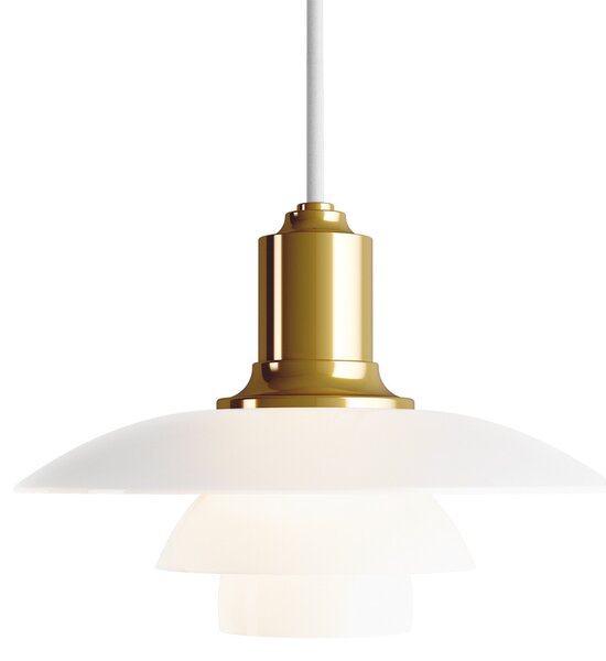 Függőlámpa Louis Poulsen, PH 2/1, dimmable, Arany / Sárgaréz, Nappali, Üveg, Dizájn
