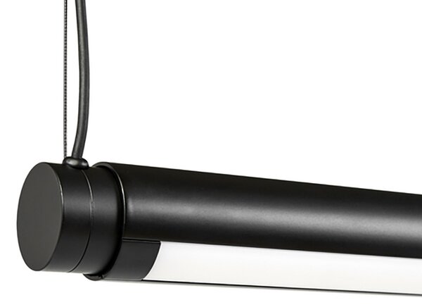 Függőlámpa HAY, Factor Linear 1500, dimmable, Fekete, Konyha, Fém, Dizájn