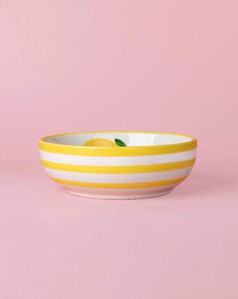 Citromcsepp mediterrán kerámia reszelős salátástál 15 cm