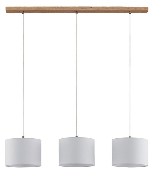 Függőlámpa Lindby, Imarin, dimmable, Fehér, Hálószoba, Szövet / Textília, Modern