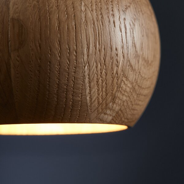 Függőlámpa FRANDSEN, Ball, dimmable, Fa, Nappali, Fa, Dizájn
