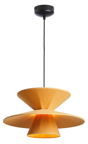 Függőlámpa LOOM DESIGN, Morphic, dimmable, Sárga, Nappali, Szövet / Textília, Modern