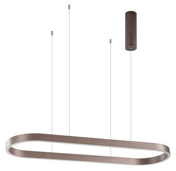 Függőlámpa Lucande, Melinay, dimmable, Barna / Rozsdabarna, Konyha, Alumínium, Modern