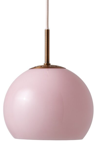 Függőlámpa FRANDSEN, Ball, dimmable, Rózsaszín / Rosé, Nappali, Üveg, Dizájn