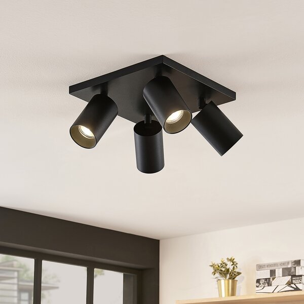 Mennyezeti Lámpa Arcchio, Brinja, dimmable, Fekete, Folyosó, Alumínium, Modern
