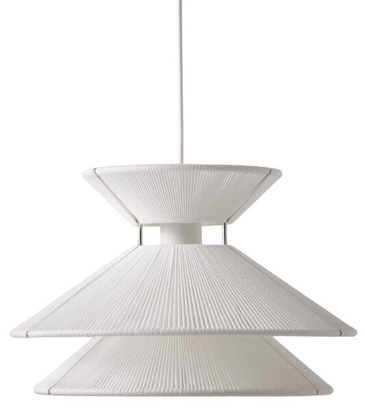 Függőlámpa FRANDSEN, Kiku, dimmable, Fehér, Nappali, Szövet / Textília, Dizájn