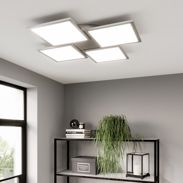 Mennyezeti Lámpa Lucande, Ilira, dimmable, Fémes, Konyha, Alumínium, Modern