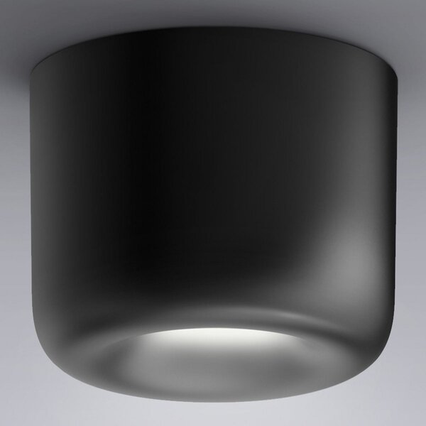 Mennyezeti Lámpa Serien Lighting, Cavity Ceiling L, dimmable, Fekete, Nappali, Fém, Dizájn