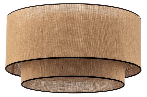 Mennyezeti Lámpa Euluna, Boho jute & black, dimmable, Barna / Rozsdabarna, Nappali, Szövet / Textília, Boho