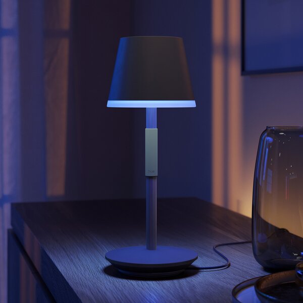 Kültéri Lámpa Philips Hue, Hue Go, dimmable, Fekete, Nappali, Fém, Modern