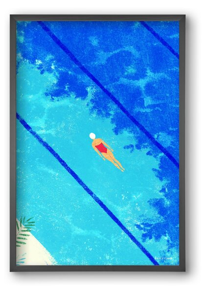 Calm below the surface - falikép keretben | artbridge