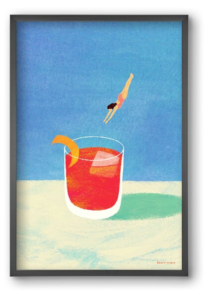 Negroni Please - falikép keretben | artbridge