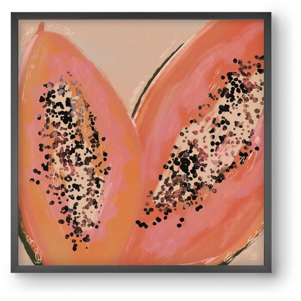 Pink Papaya - falikép keretben | artbridge