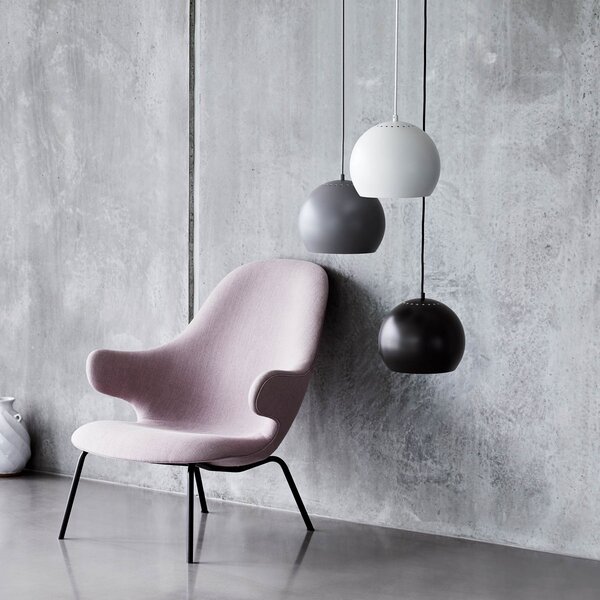 Függőlámpa FRANDSEN, Ball, dimmable, Fehér, Nappali, Fém, Dizájn