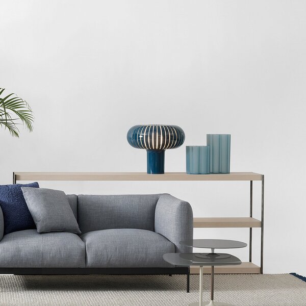 Asztali lámpa Kartell, Teresa, dimmable, Kék, Nappali, Műanyag, Dizájn