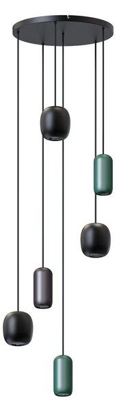 Függőlámpa Lucande, Narion, dimmable, Többszínű, Étkező, Fém, Modern