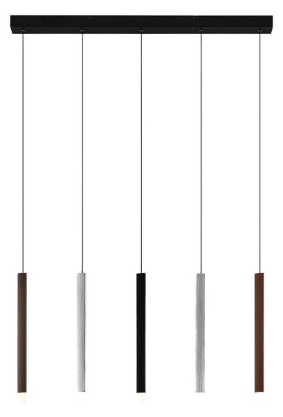 Függőlámpa Lucande, Stoika, dimmable, Többszínű, Konyha, Fém, Modern