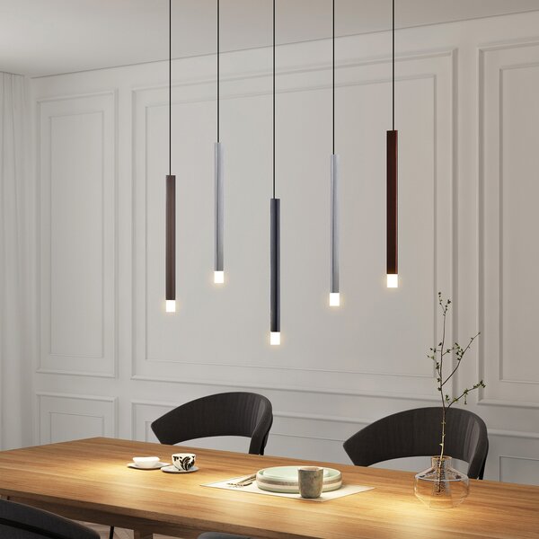 Függőlámpa Lucande, Stoika, dimmable, Többszínű, Konyha, Fém, Modern
