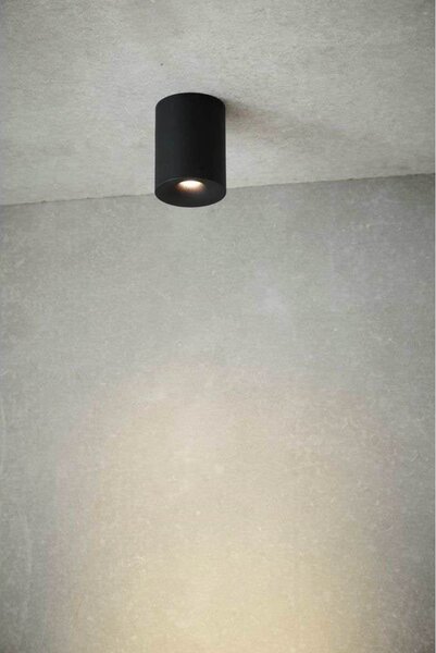 Mennyezeti Lámpa LOOM DESIGN, Nyx, dimmable, Fekete, Fürdőszoba, Alumínium, Modern