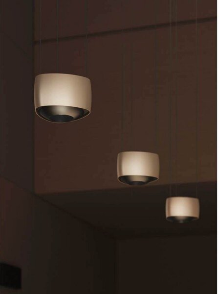 Függőlámpa LOOM DESIGN, Air, dimmable, Bézs, Nappali, Alumínium, Modern