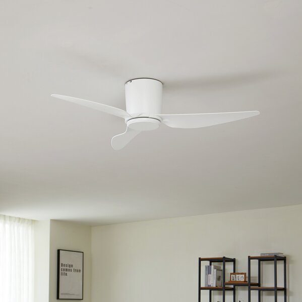 Aulo mennyezeti ventilátor Ø 123 cm fehér DC csendes - Lindby Lindby, Aulo, Fehér, Nappali, Fém, Modern