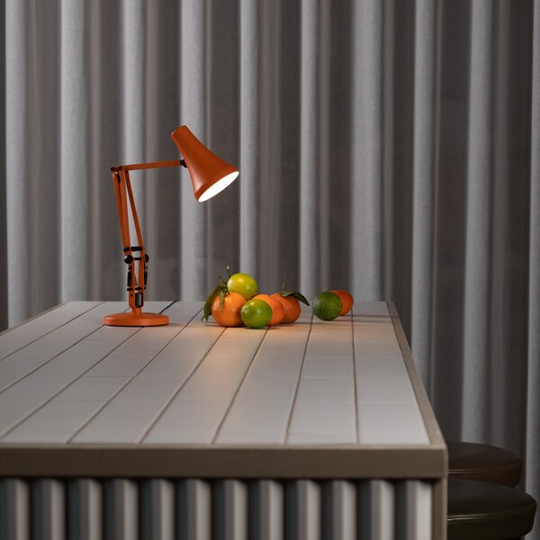 Asztali lámpa Anglepoise, 90 MINI MINI VIVID, dimmable, Narancs, Dolgozószoba / iroda, Fém, Indusztriális dizájn
