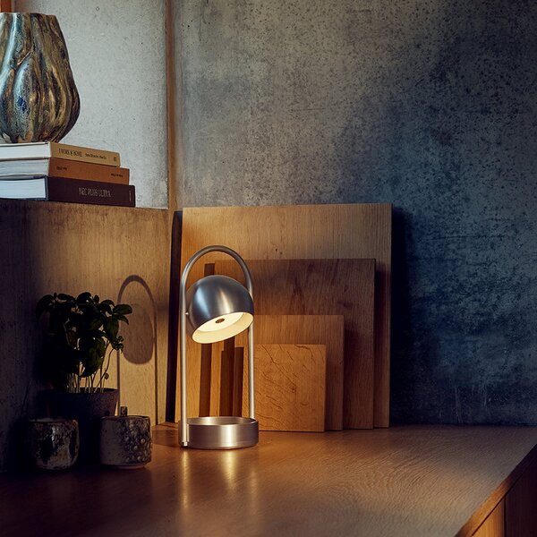 Asztali lámpa FRANDSEN, Ball Portable, dimmable, Fémes, Nappali, Fém